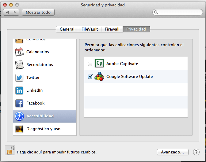 enable access for assistive devices mac 10.9