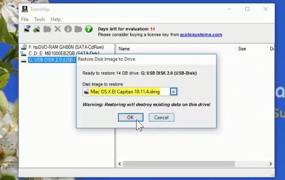 create bootable usb drive for mac transmac